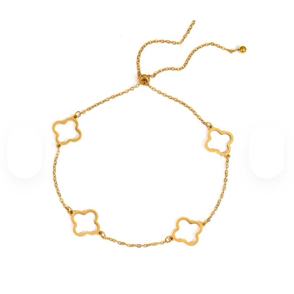 🎉New Arrival: Anklet stainless steel adjustable fit in gold tone or silver tone - Picture 2 of 3